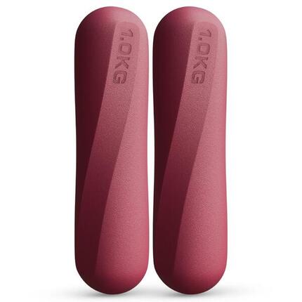 Haltères Pilates 1 kg en silicone - set de 2 pour Pilates & Yoga