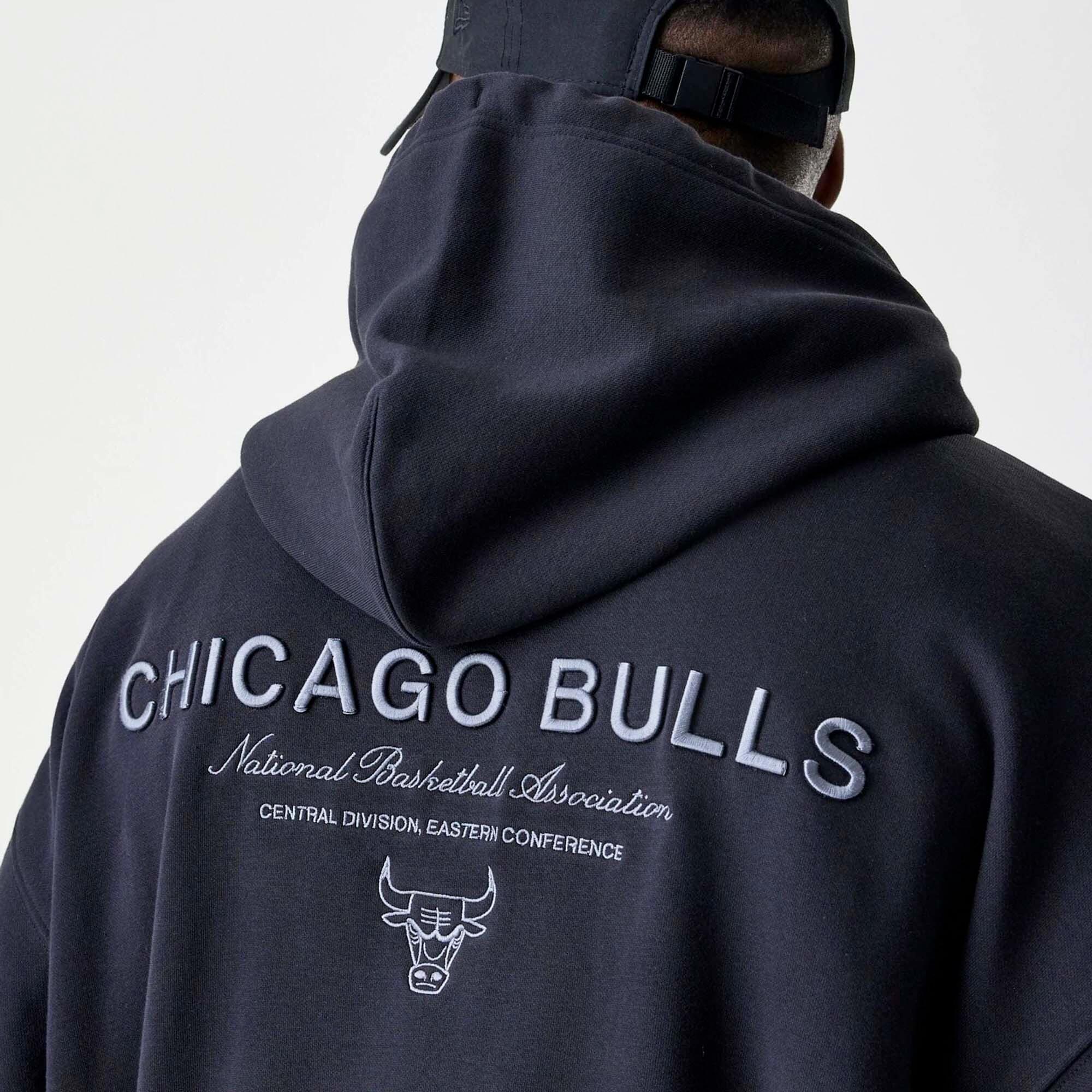 Sweatshirt à capuche zippé New Era Chicago Bulls NBA Linear 4/5