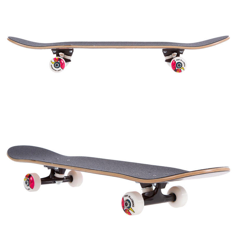 Skateboard Pro Toy Machine Fists Woodgrain Mini 7.375'' 4/4