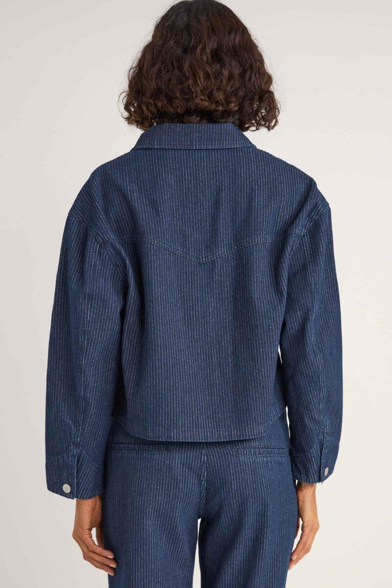 Pinstripe Cropped - Veste Femme 3/4