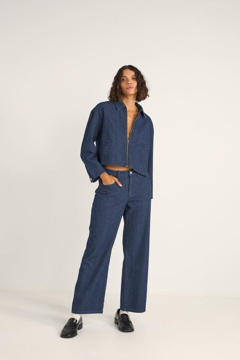 Pinstripe Cropped - Veste Femme 4/4