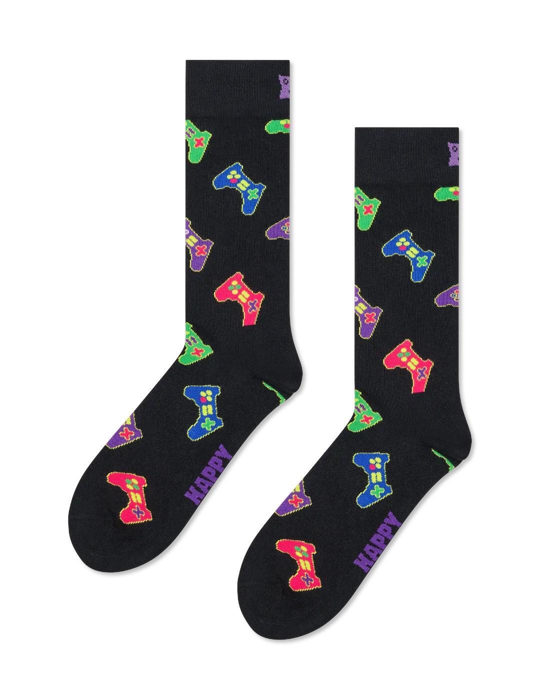 Chaussettes pour homme Happy socks P003161 Noir 3/4