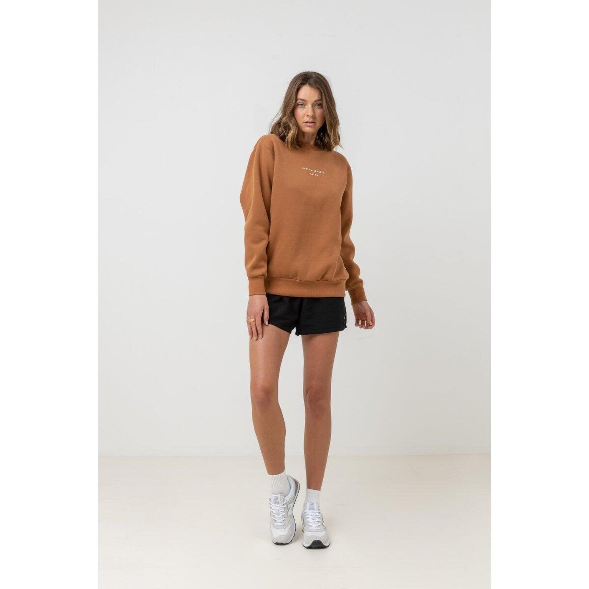 Rhythm - Classic Boyfriend - Sweat Femme - Sweat-shirt - Marron - Decathlon