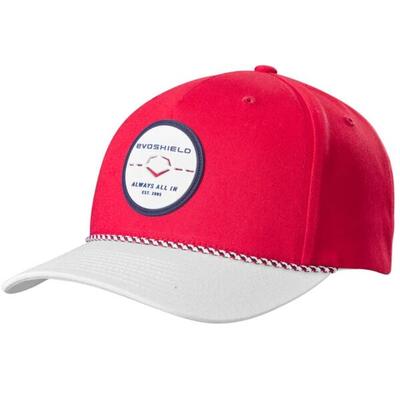 Evoshield usa rope snapback color scarlet/white