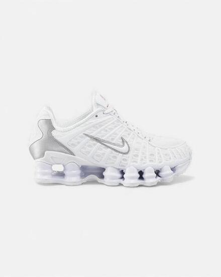 Nike Shox TL White Metallic Silver Max Orange (Women's)