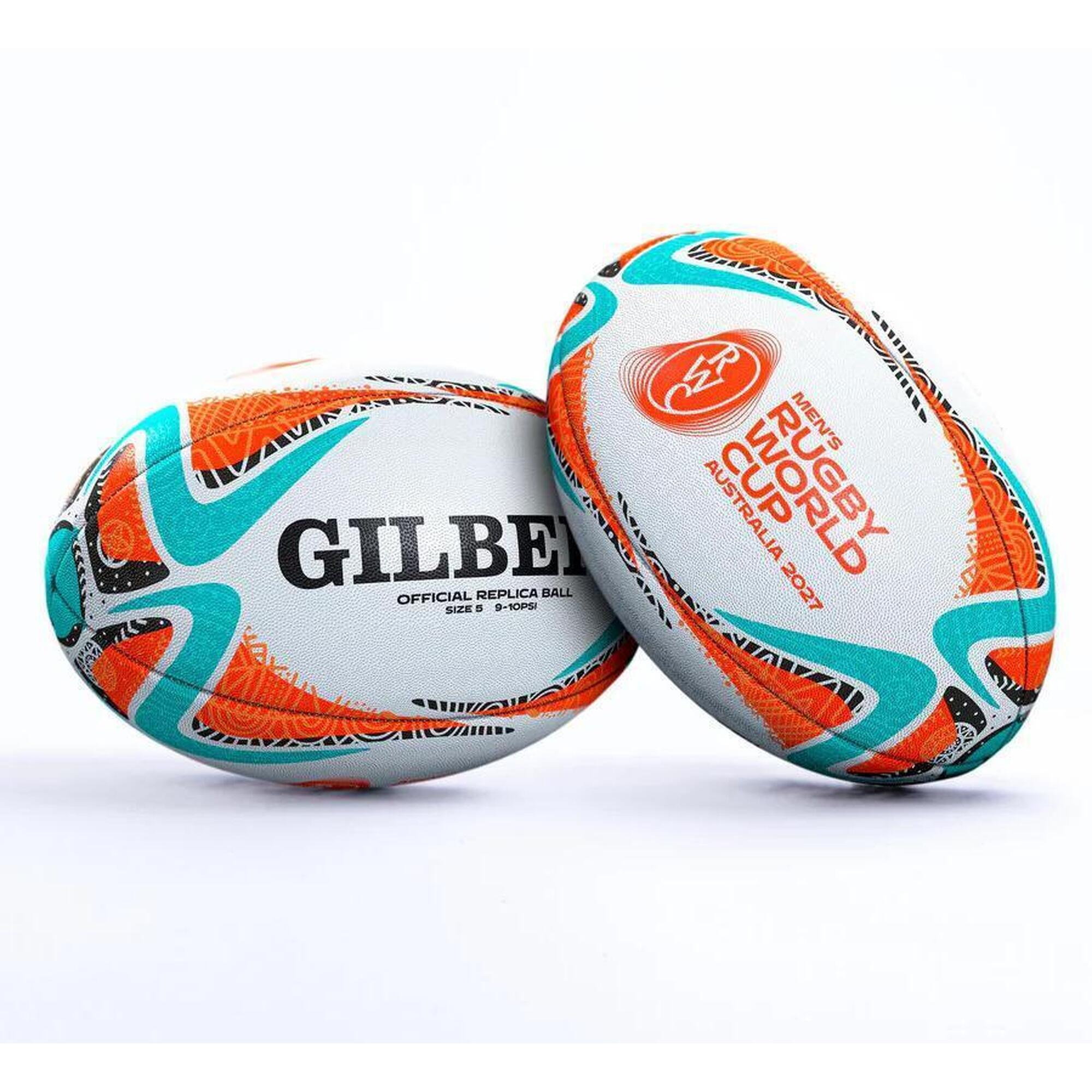 Gilbert - Ballon De Rugby Gilbert Coupe Du Monde Rwc 2027 - Ballon De Rugby - Blanc - 5 - Decathlon