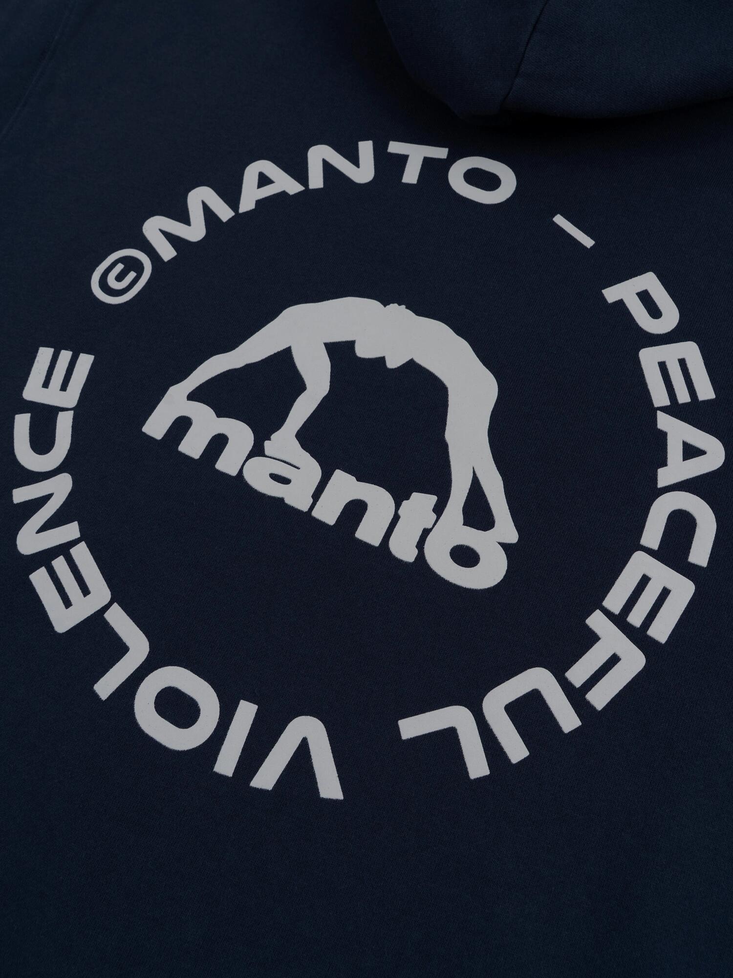 MANTO bluza z kapturem LABEL 25 OVERSIZE granatowa 6/7