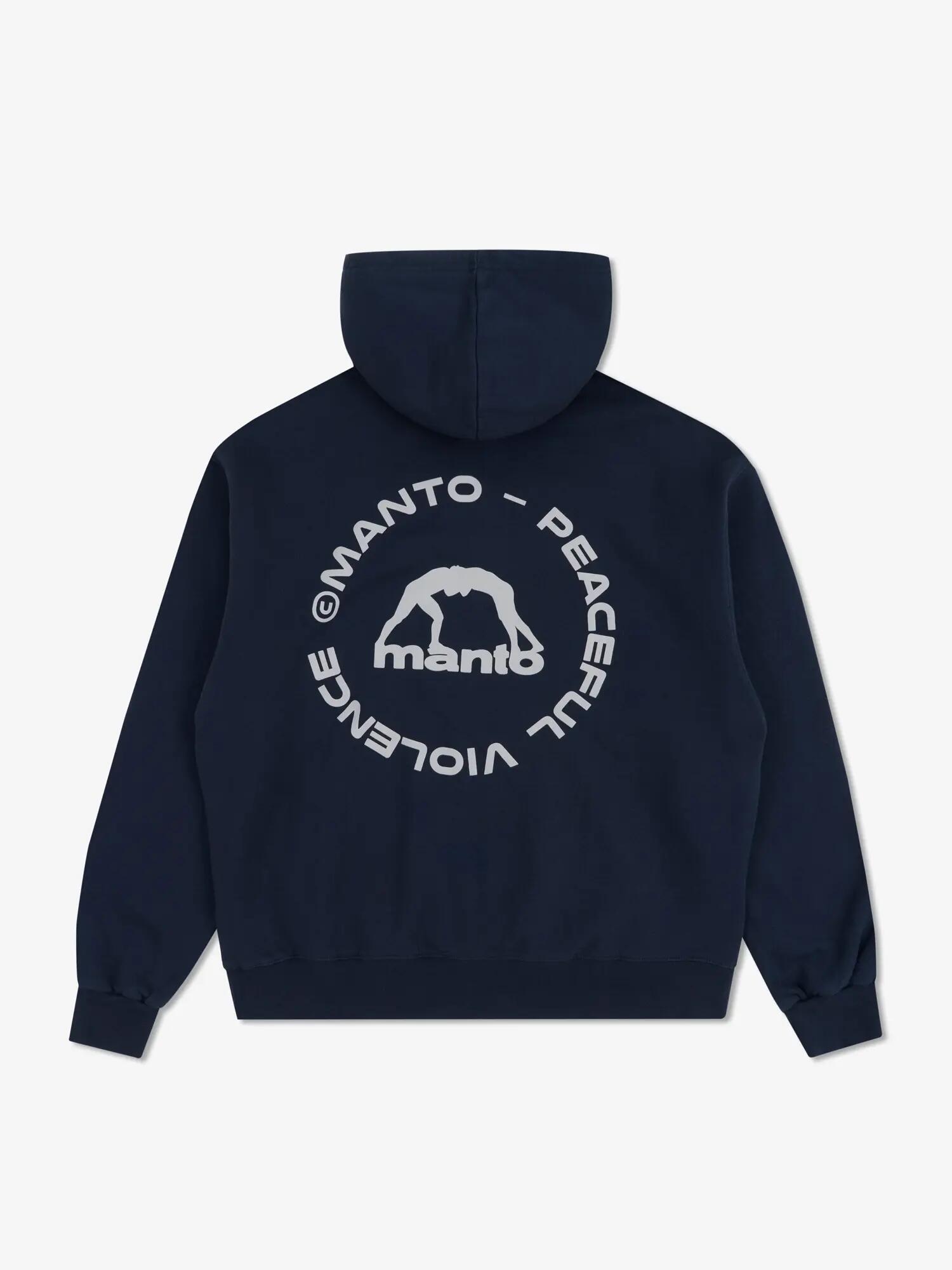 MANTO bluza z kapturem LABEL 25 OVERSIZE granatowa 2/7