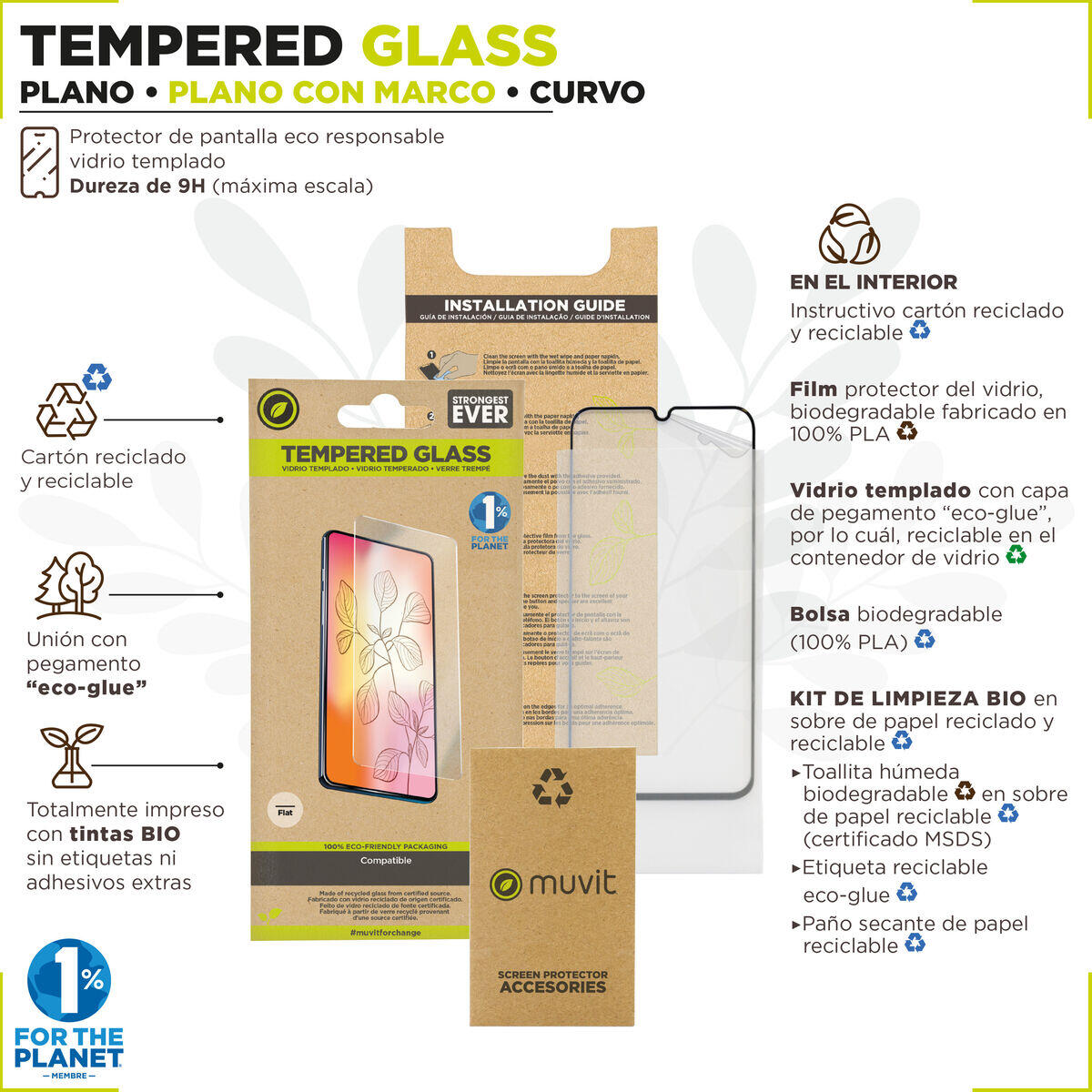 Protection pour Écran MUVIT FOR CHANGE Galaxy S24 Galaxy S24 2/3