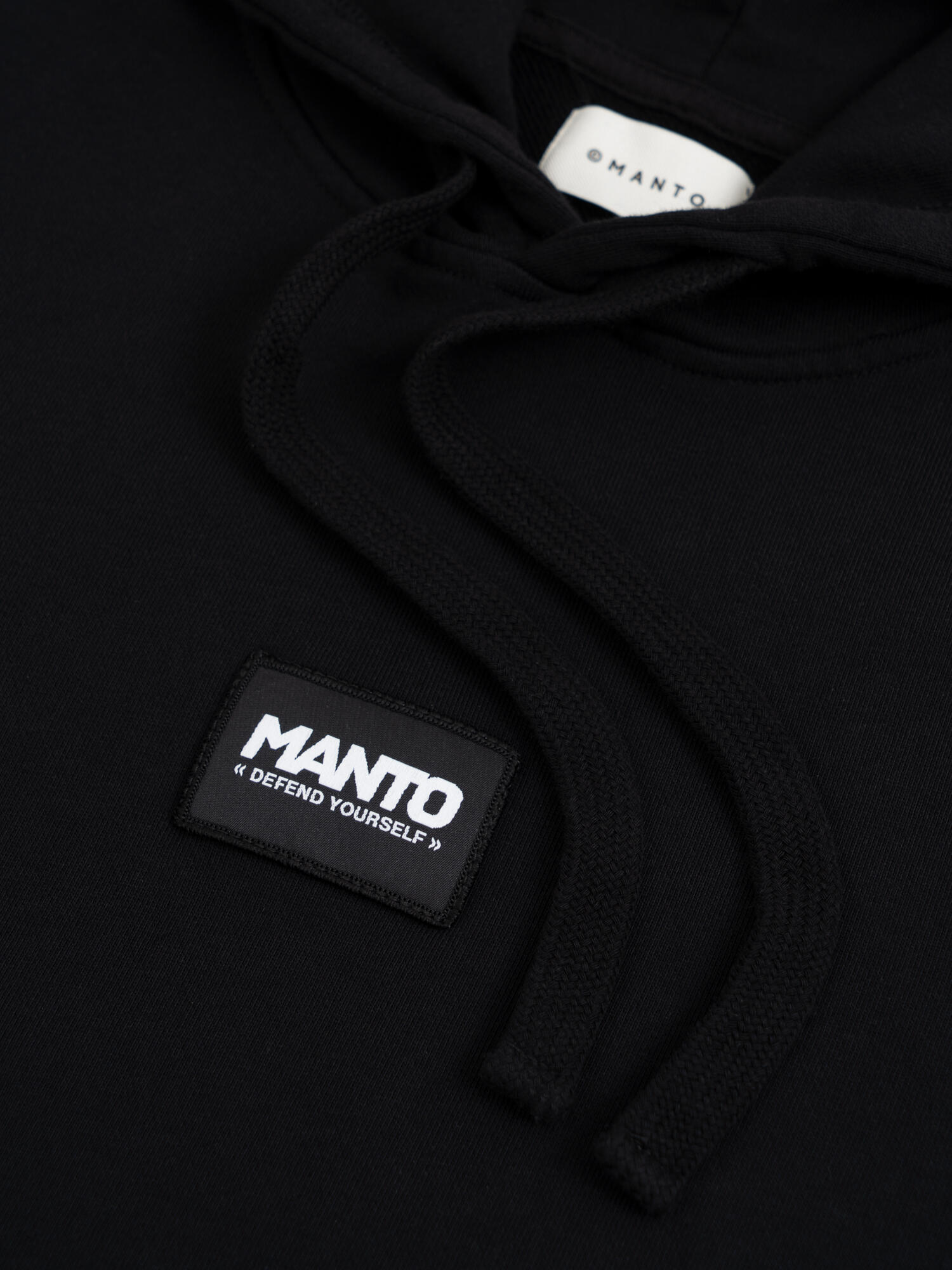 MANTO bluza z kapturem LABEL 25 REGULAR czarna 6/7