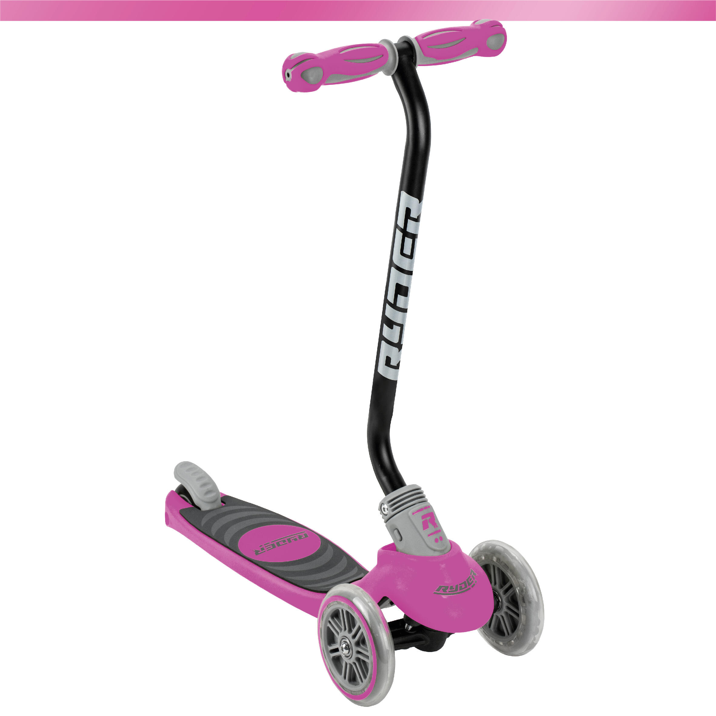 Patinete infantil de 3 Ruedas Ryder Neo LED Fucsia (3212) 5/7