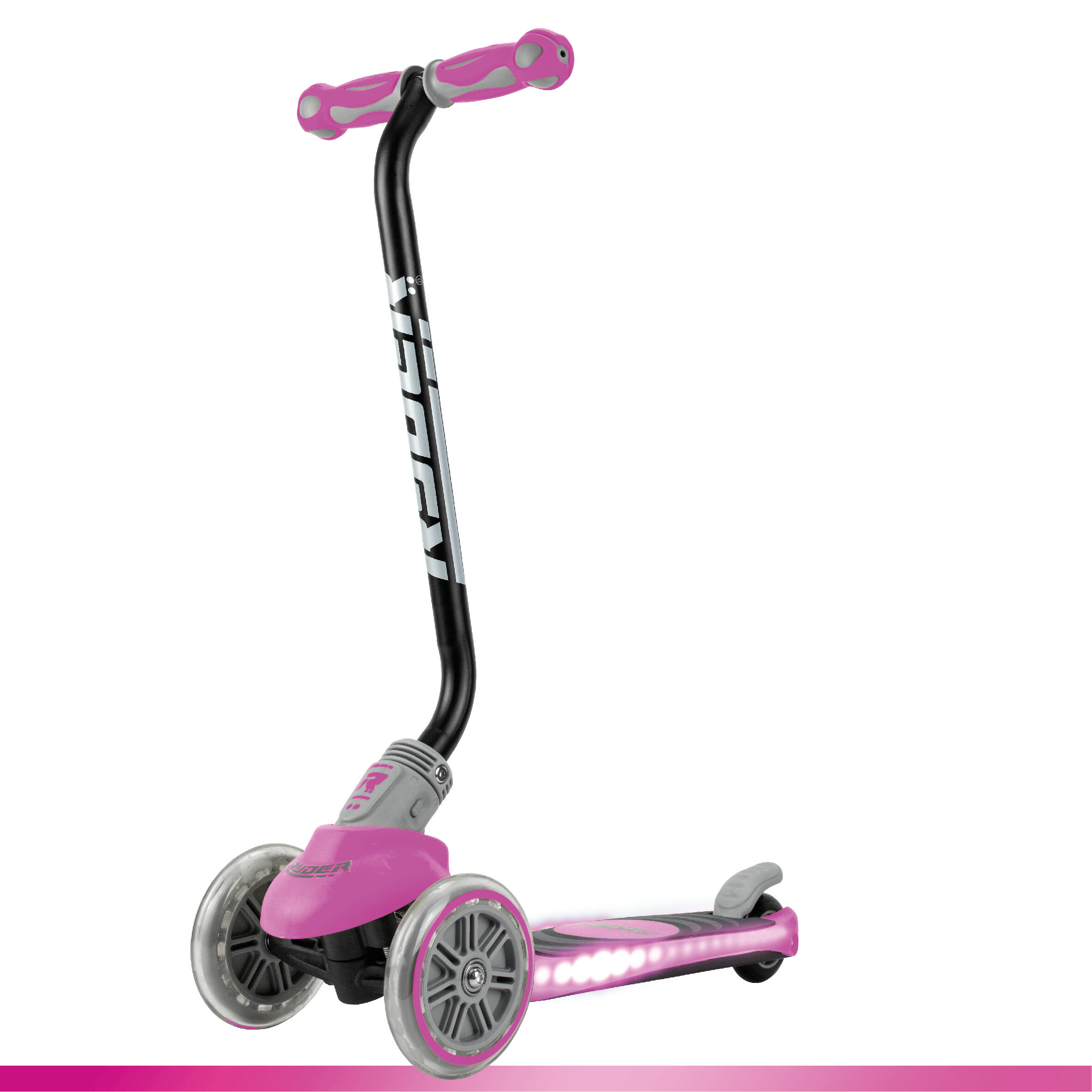 Patinete infantil de 3 Ruedas Ryder Neo LED Fucsia (3212) 1/7