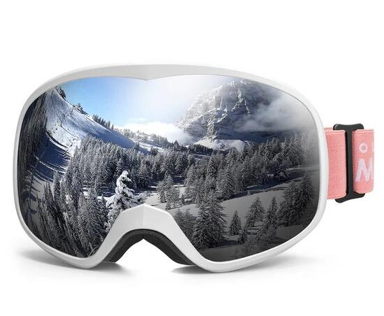 OutdoorMaster OWL KIDS Maschera Sci Bambino Rosa OTG Lente Torica UV400