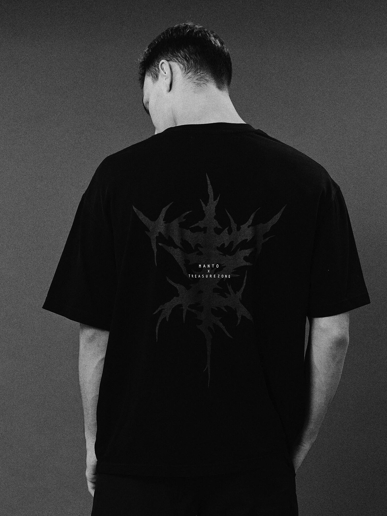 MANTO t-shirt TREASURE ZONE OVERSIZE czarny 2/7
