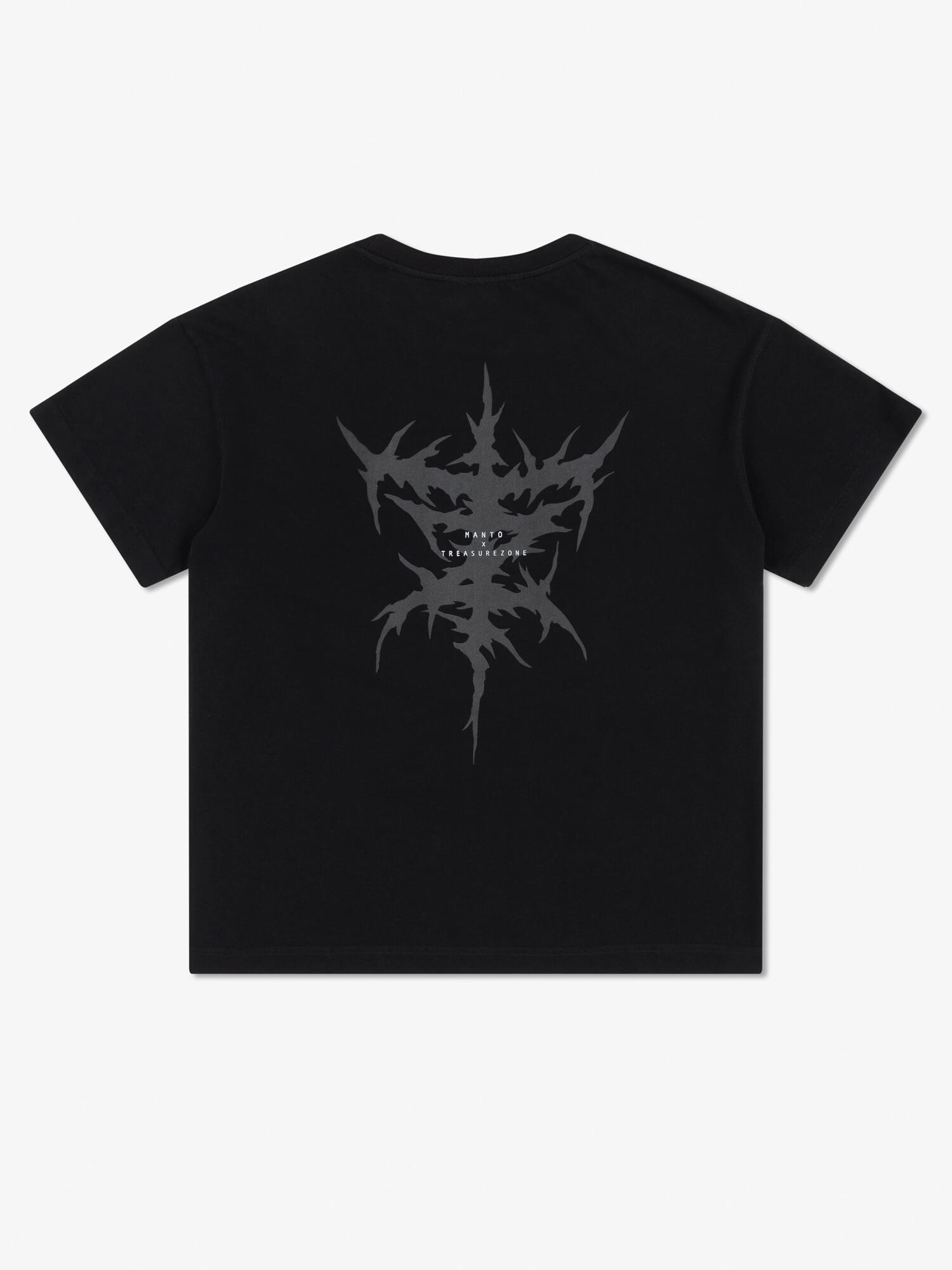 MANTO t-shirt TREASURE ZONE OVERSIZE czarny 5/7