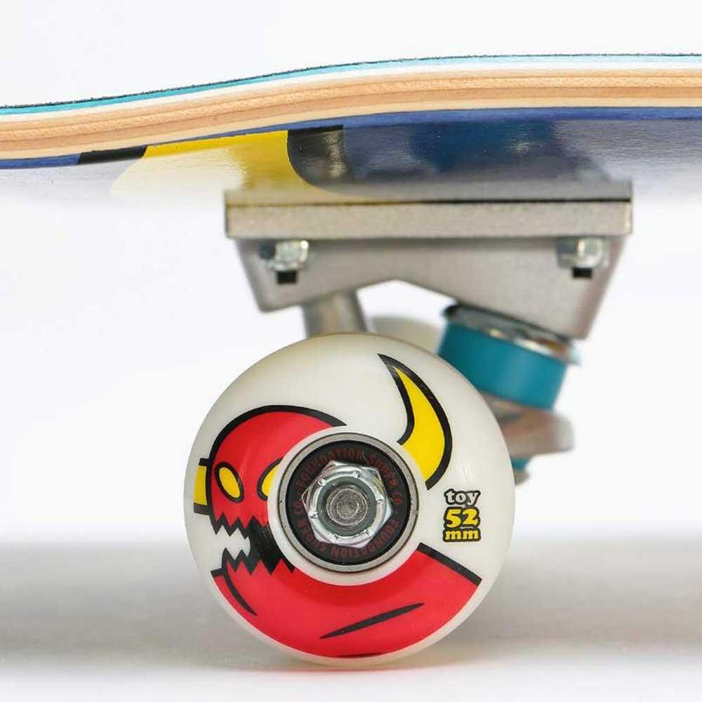 Skateboard Toy Machine Fists Woodgrain Green 7.75'' 4/4