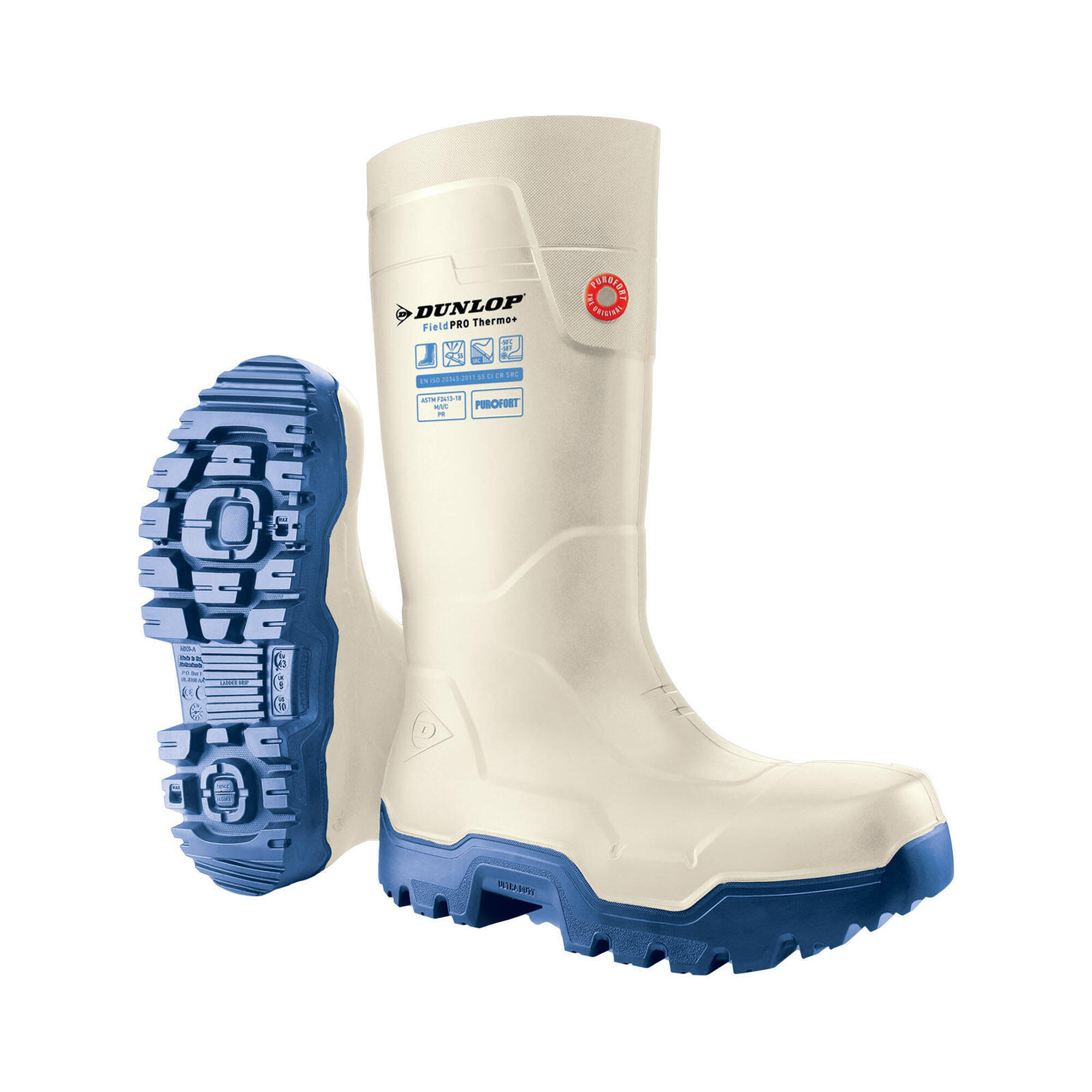 Dunlop - Dunlop Bottes Lp8jb01 Fieldpro Thermo+ Sécurité Complète - Bottes - Blanc - Decathlon