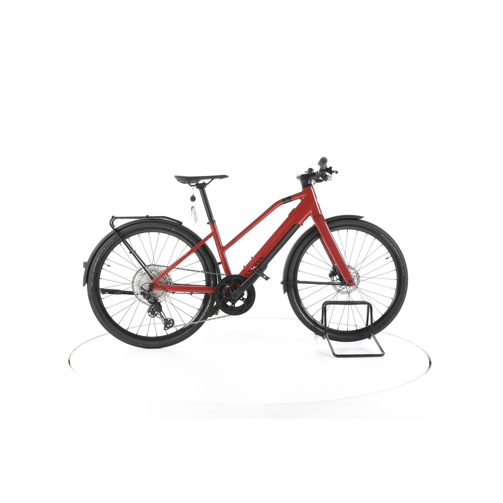 Canyon - Reconditionné - Canyon Commuter:on 7 Wmn Trekking Vélo Électrique - Très Bon - Vélo Tout Chemin - Rouge - Petit - Decathlon