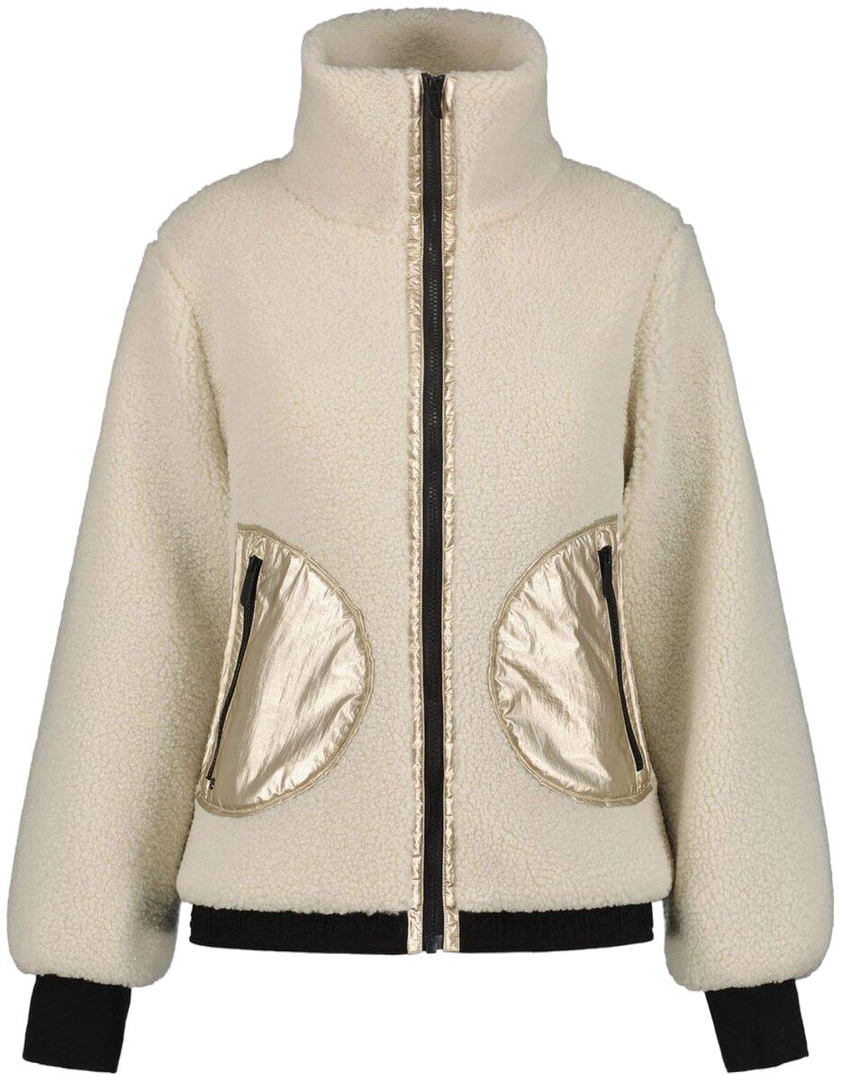 Iskoinen Vest Dames Lange rits fleece Powder 1/6