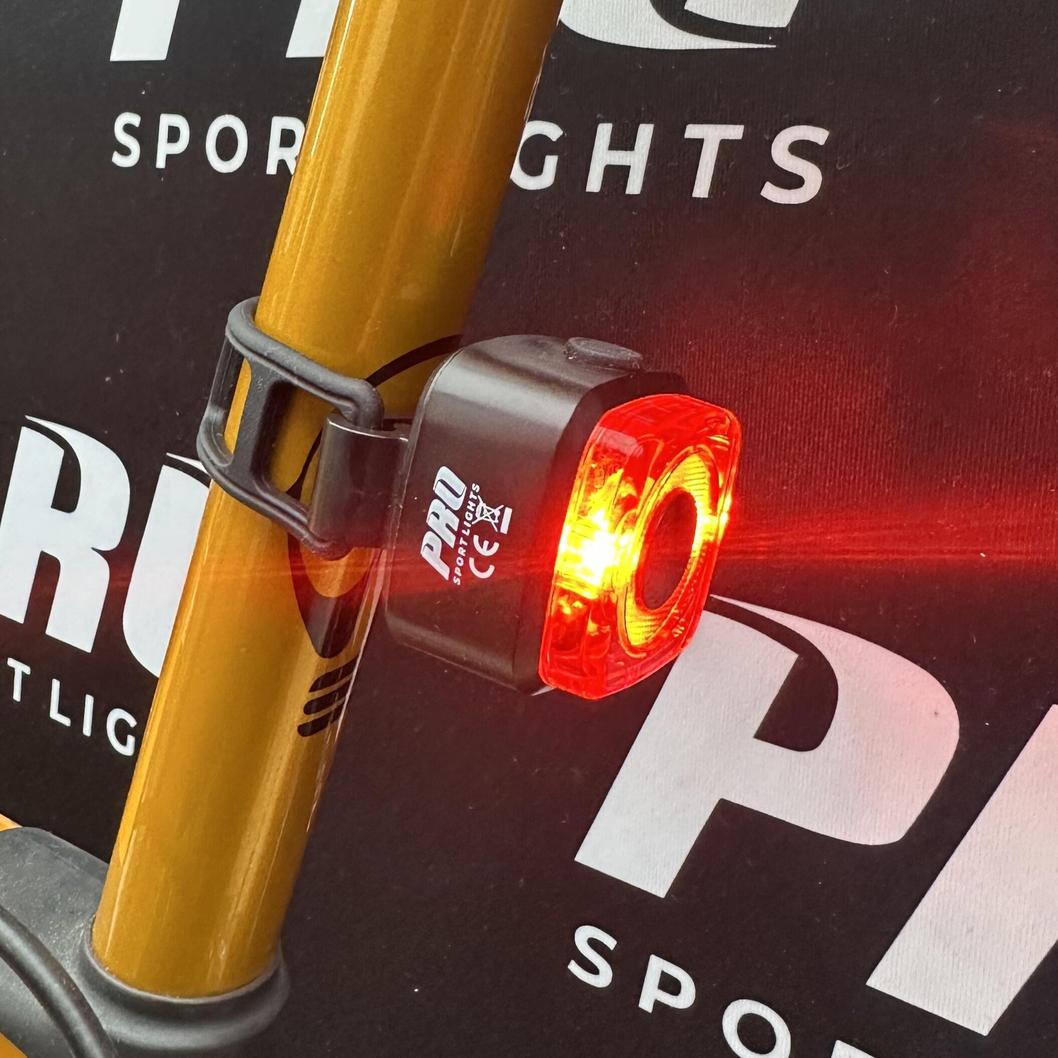 Juego de luces LED para bicicleta de 100 Lux recargables por USB 5/8