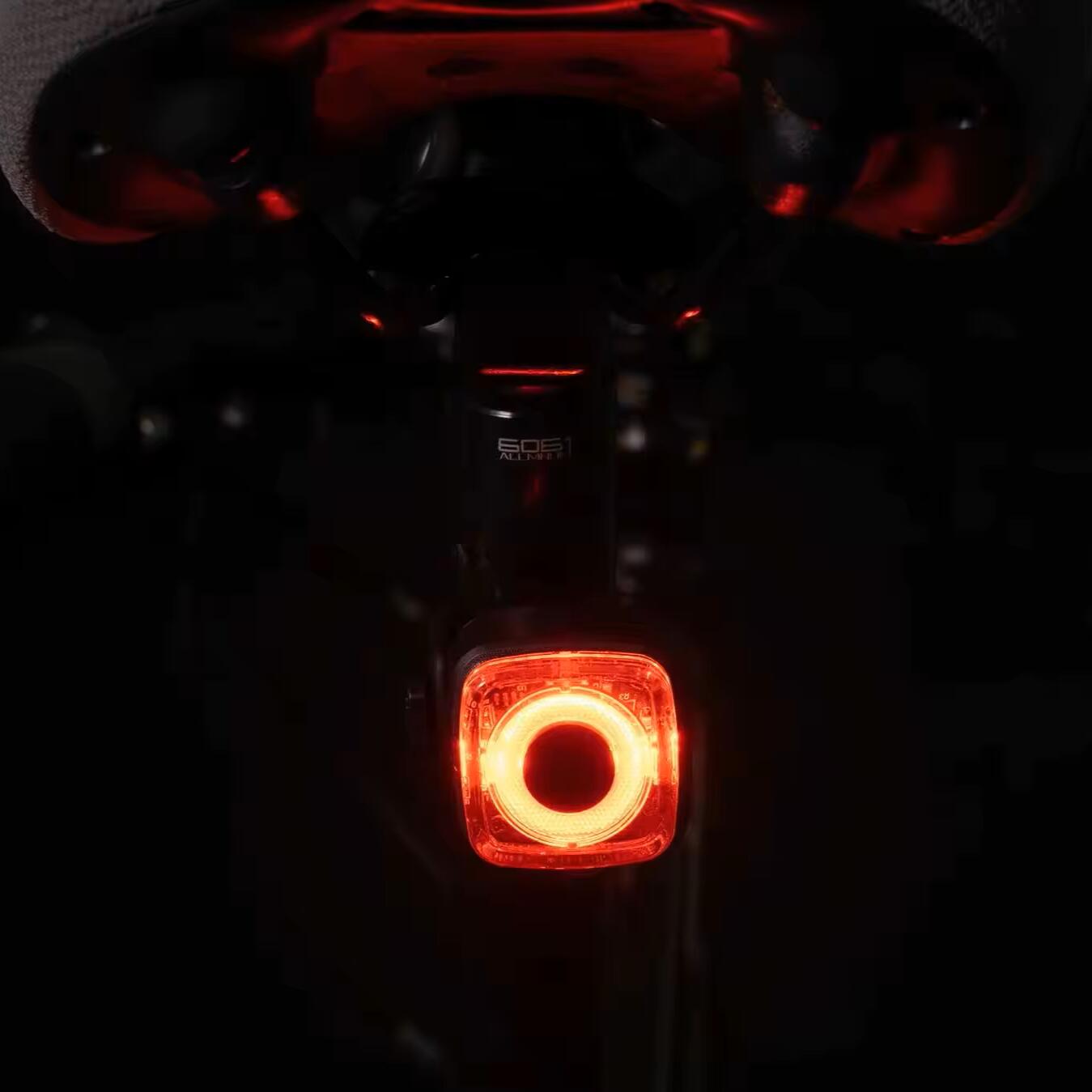 Juego de luces LED para bicicleta de 100 Lux recargables por USB 7/8