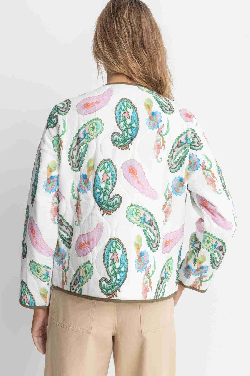 Brooklyn Paisley Acolchada - Chaqueta Mujer 4/4