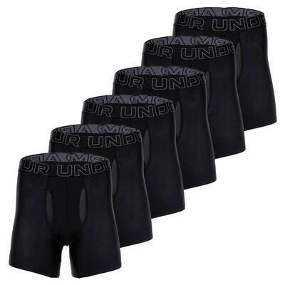 Boxershort Herren 6er Pack Figurbetont-UA PERFORMANCE TECH - SOLID 6 IN 6PK