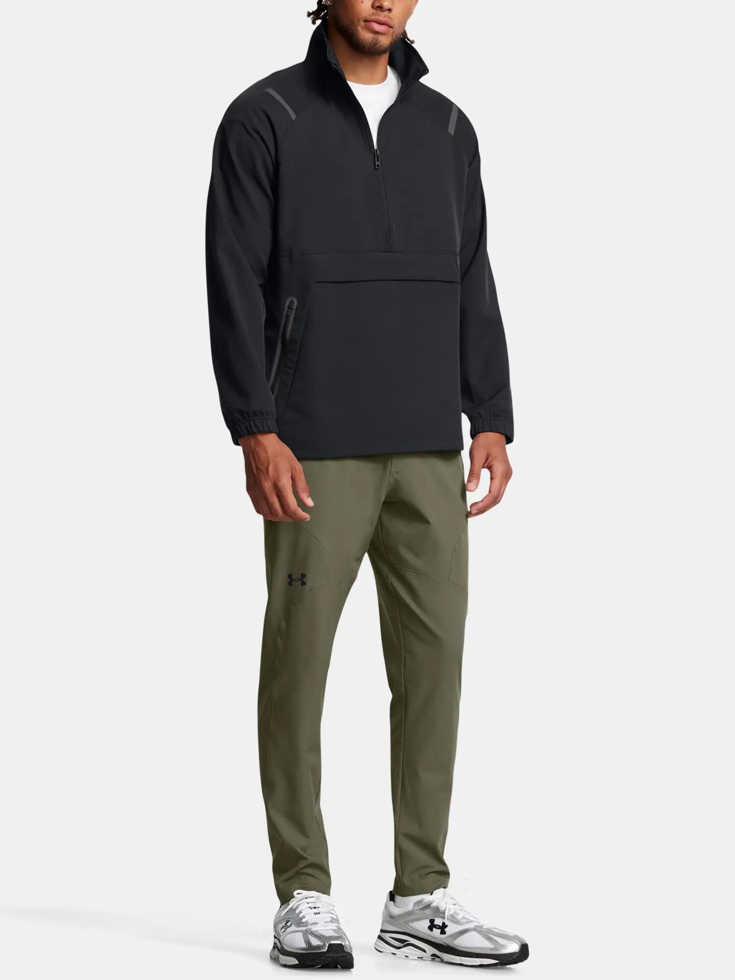 Anorak für , Hoch geschnitten, Hochleistungsmaterial, Raglanärmel Herren Schwarz 5/7