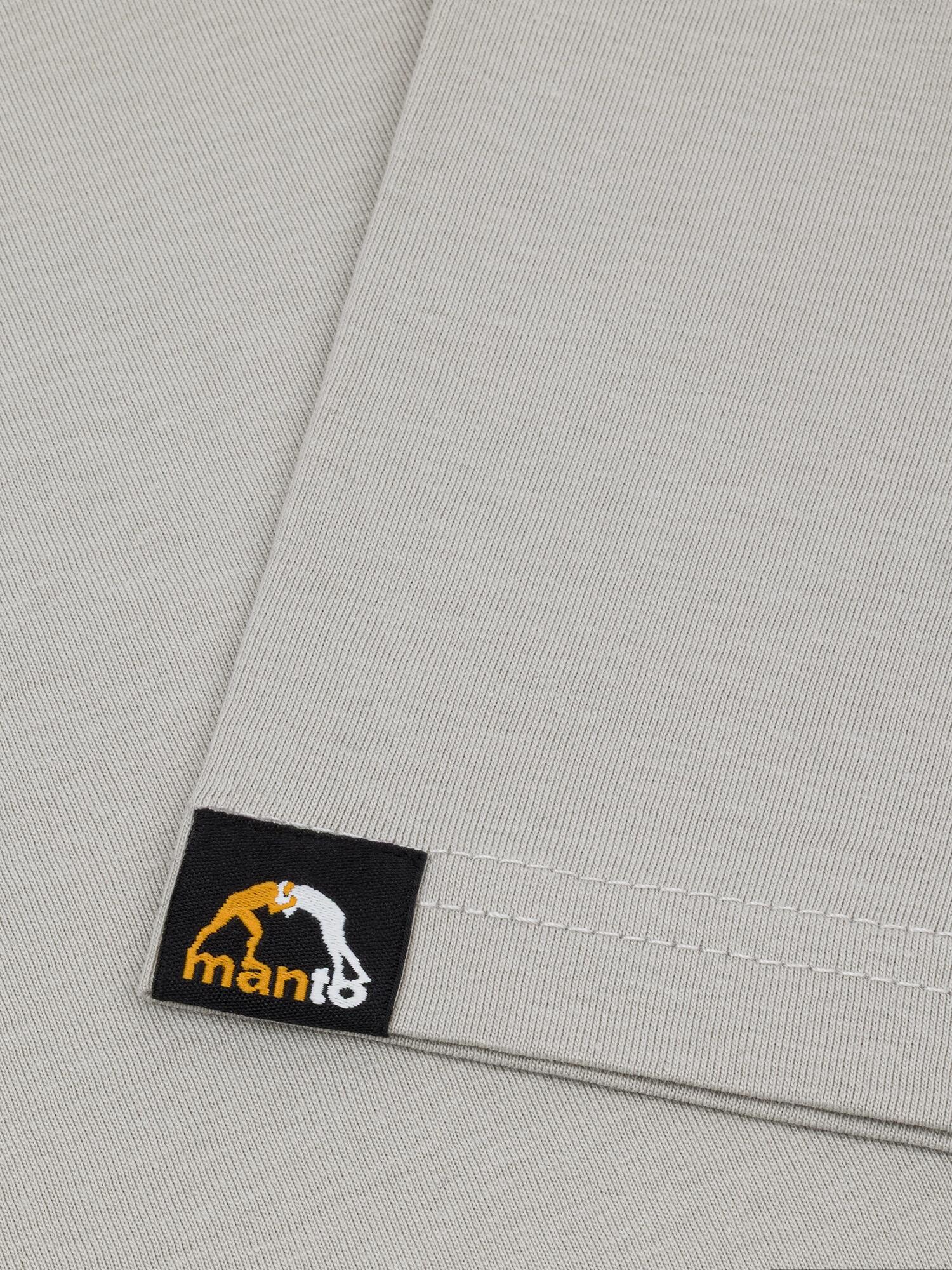 MANTO t-shirt MARKER jasnoszary 4/4