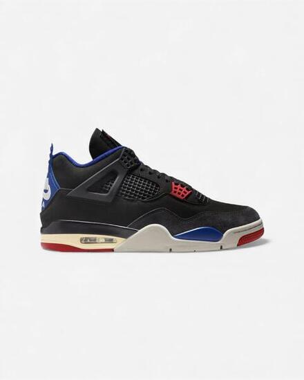 Air Jordan 4 Rare Air Black/Fire Red/Deep Royal Blue/Dark Smoke Grey/Tech Grey