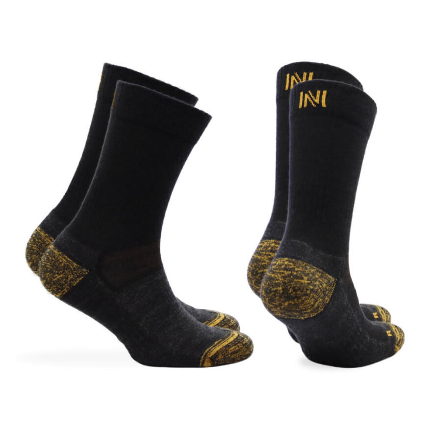 Norfolk Crew Copper Wool Socks 2 pack Black 35-38 1/1