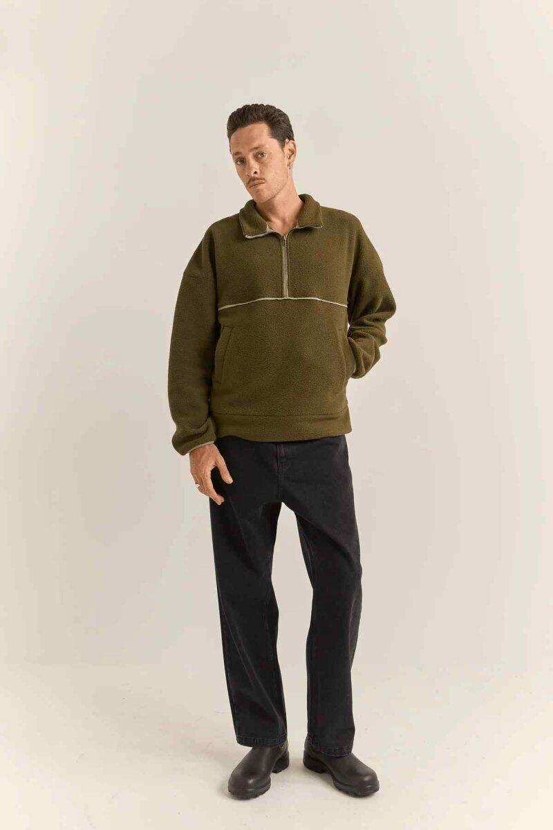 Cuello Cuarto de Cremallera Contrast - Polar Hombre 3/4