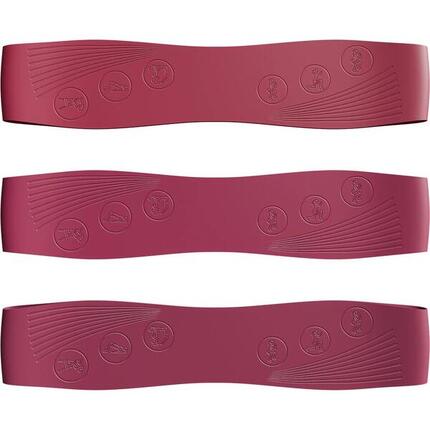 Bandes de résistance Pilates lot de 3 silicone 9–18 kg antidérapantes