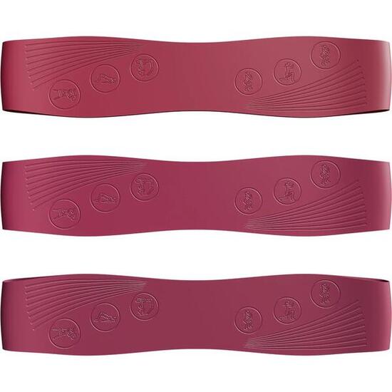 Bandes de résistance Pilates lot de 3 silicone 9–18 kg antidérapantes