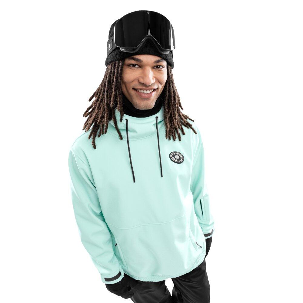 SIROKO Giacca da snowboard da uomo Sport invernali W1 Iceberg Turchese