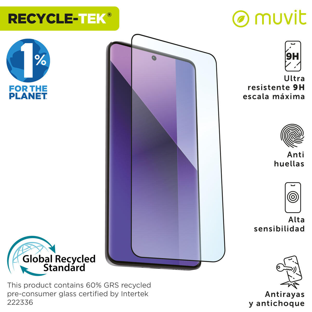 Protector de Pantalla para Móvil MUVIT FOR CHANGE Galaxy S25 Plus/S24 Plus Vidri 2/5