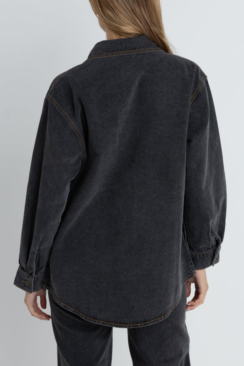 Denim Sobredimensionado - Chaqueta Mujer 3/5