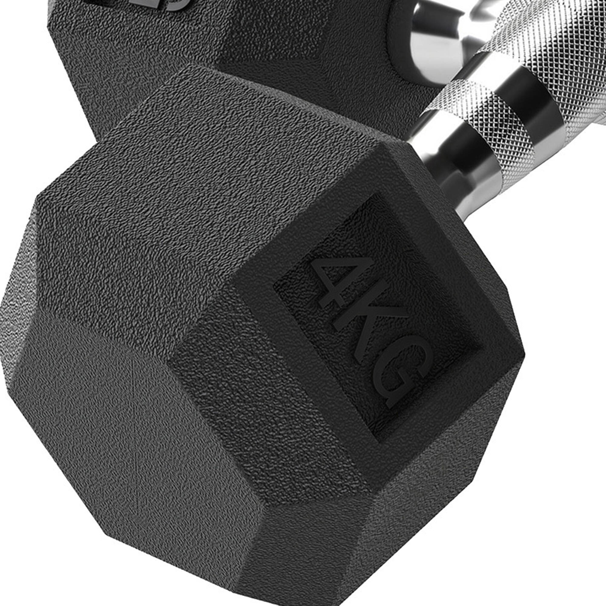 Conjunto de halteres 27,2x10,5 cm preto HOMCOM 4/7