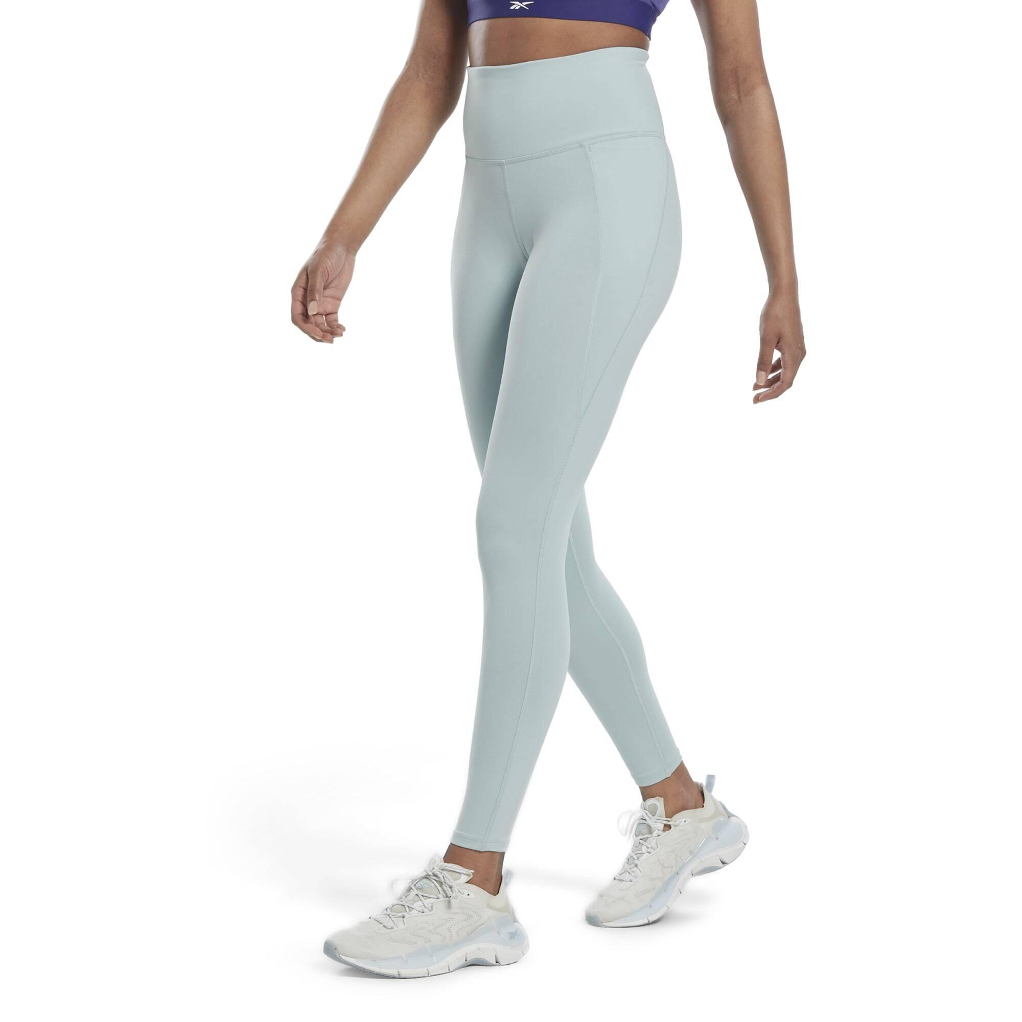 Reebok - Legging Taille Haute Femme Reebok Lux - Legging - Bleu - 34 2xs - Decathlon