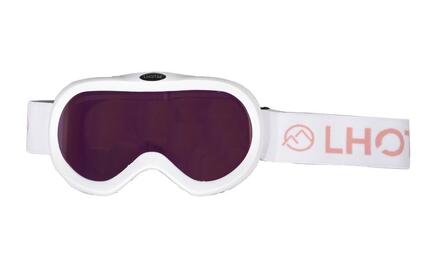 Masque de ski S3 pour adulte - LAMBADA - BLANC écran ROSE