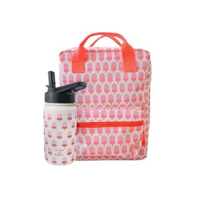 Flaske bundle - kids bottle + backpack ice cream