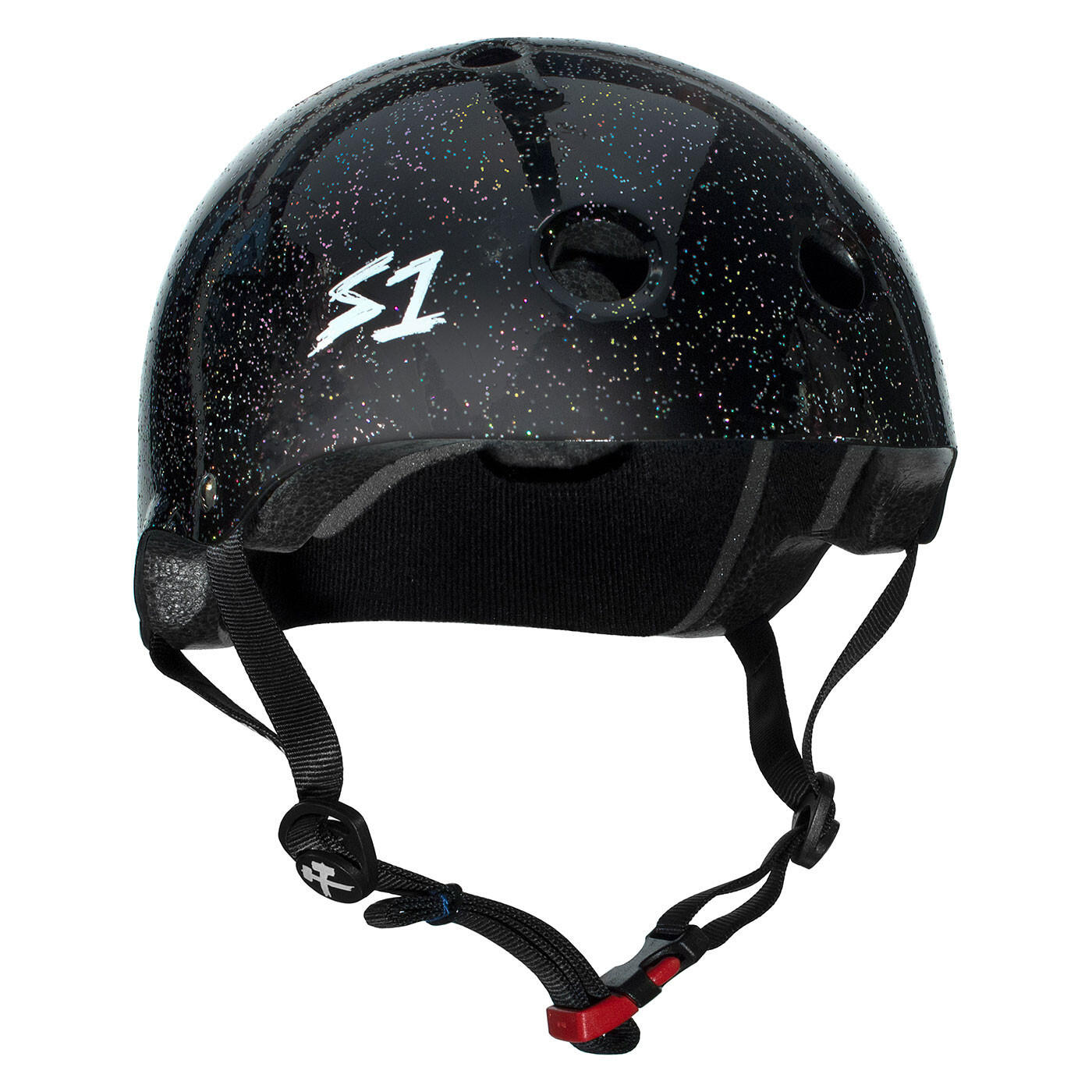 Mini Lifer Helmet Black Shiny Glitter | Size L | S-One 6/6