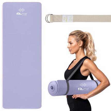 Mata do ćwiczeń i jogi NBR 1,5 cm z uchwytem Fit.me