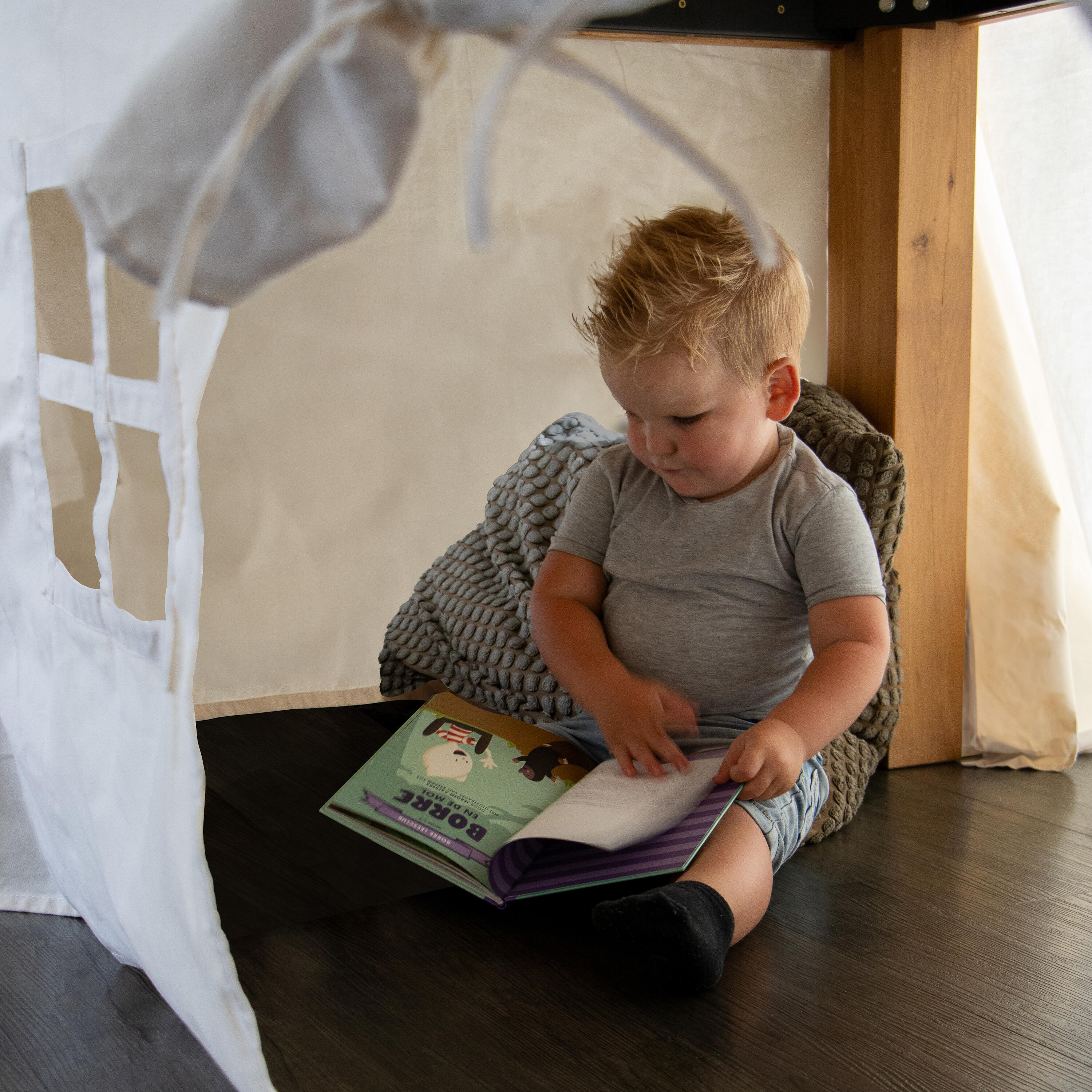 Sunny Nova Tenda da tavolo in cotone | 3 finestre 360 x 260 x 100 cm, Crema 3/7