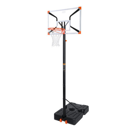 Basket sur Pied Elite, 230-305 cm, + 6 ans, Orange/Blanc