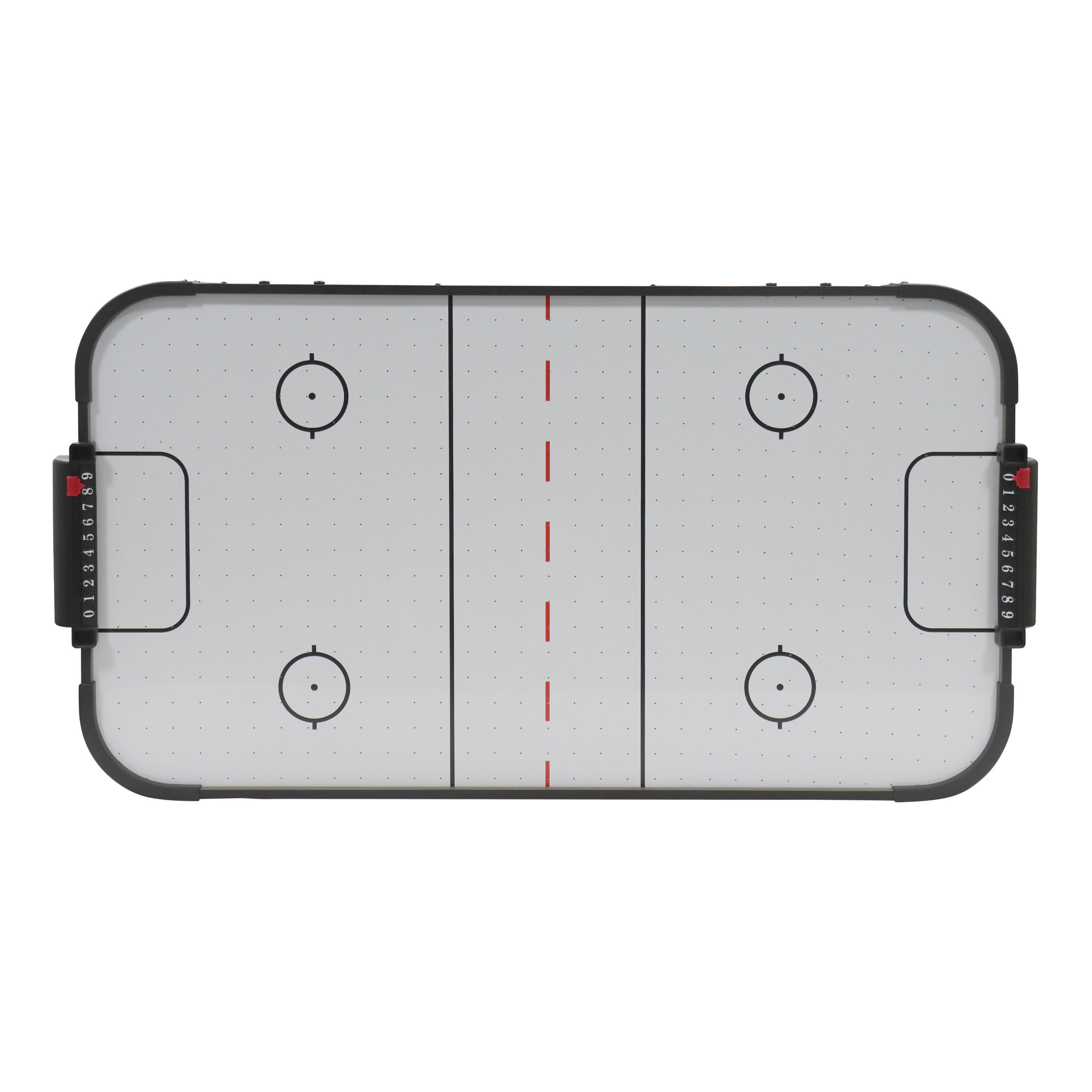 Mesa de air hockey mini, 3 pies | Accesorios incluidos, roble/gris 7/7
