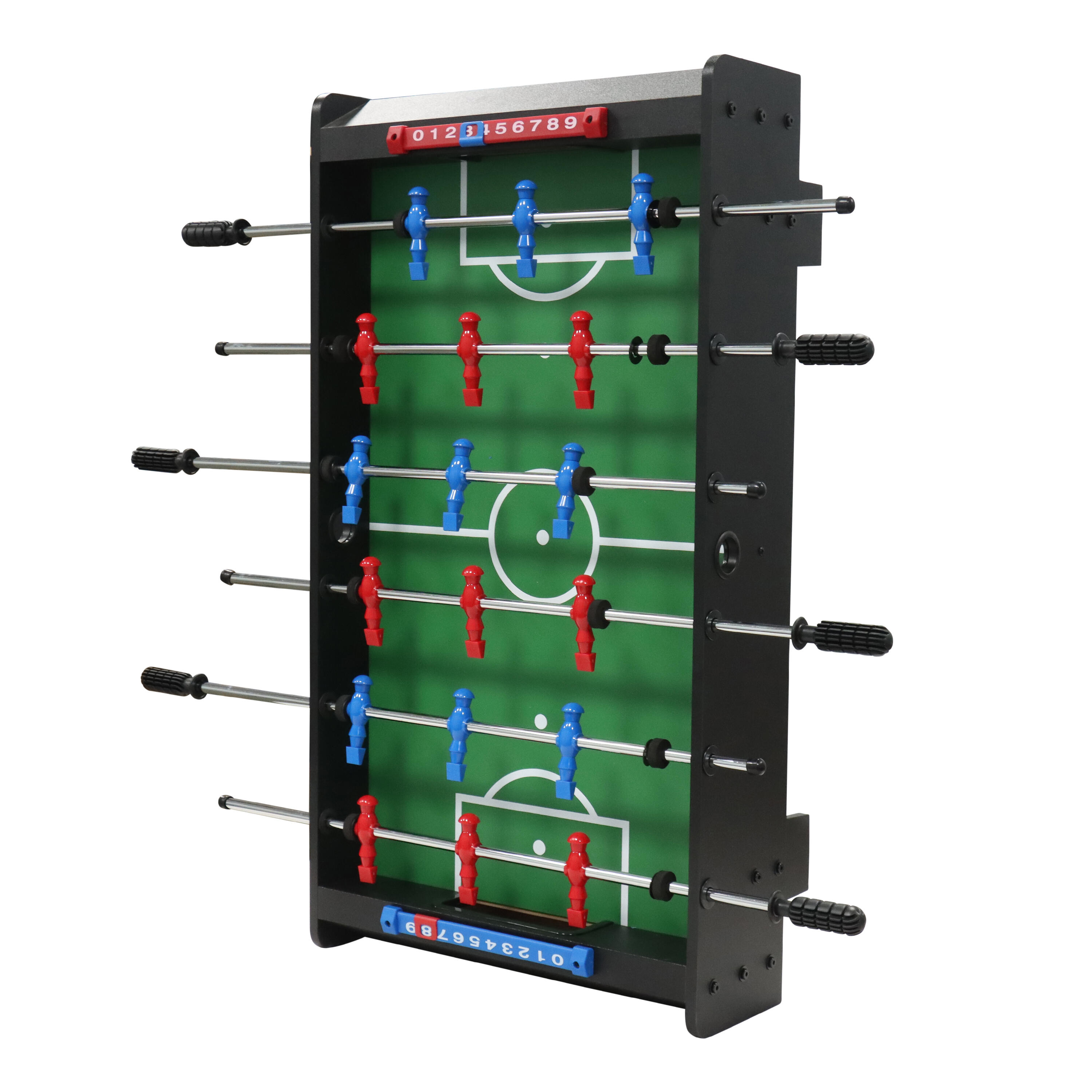 Mesa de futbolín mini,  3 pies | Accesorios incluidos, negro 7/7