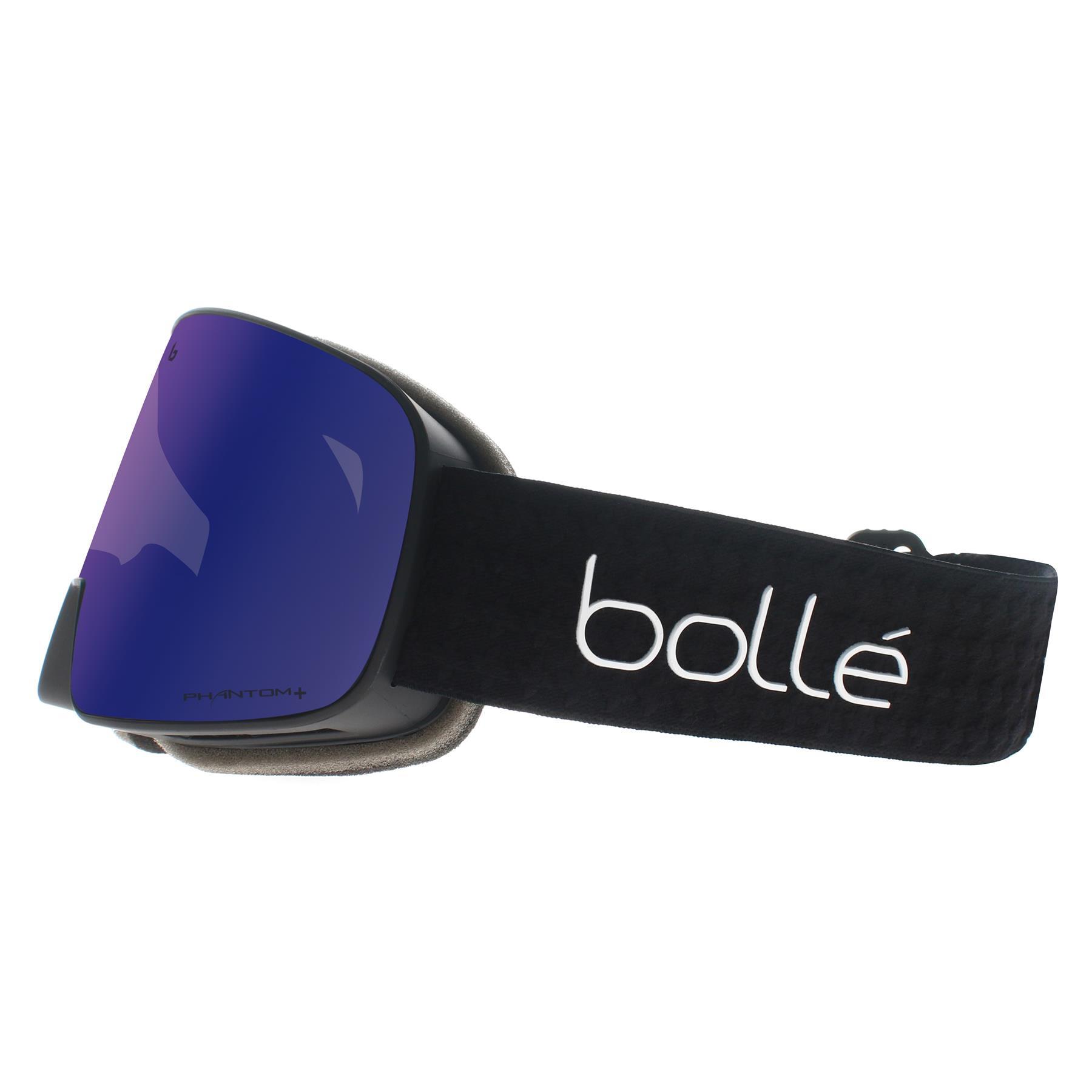 BOLLE Masque de ski NEVADA - couleur BLACK CROSS MATTE / ecran PHANTOM 2/3