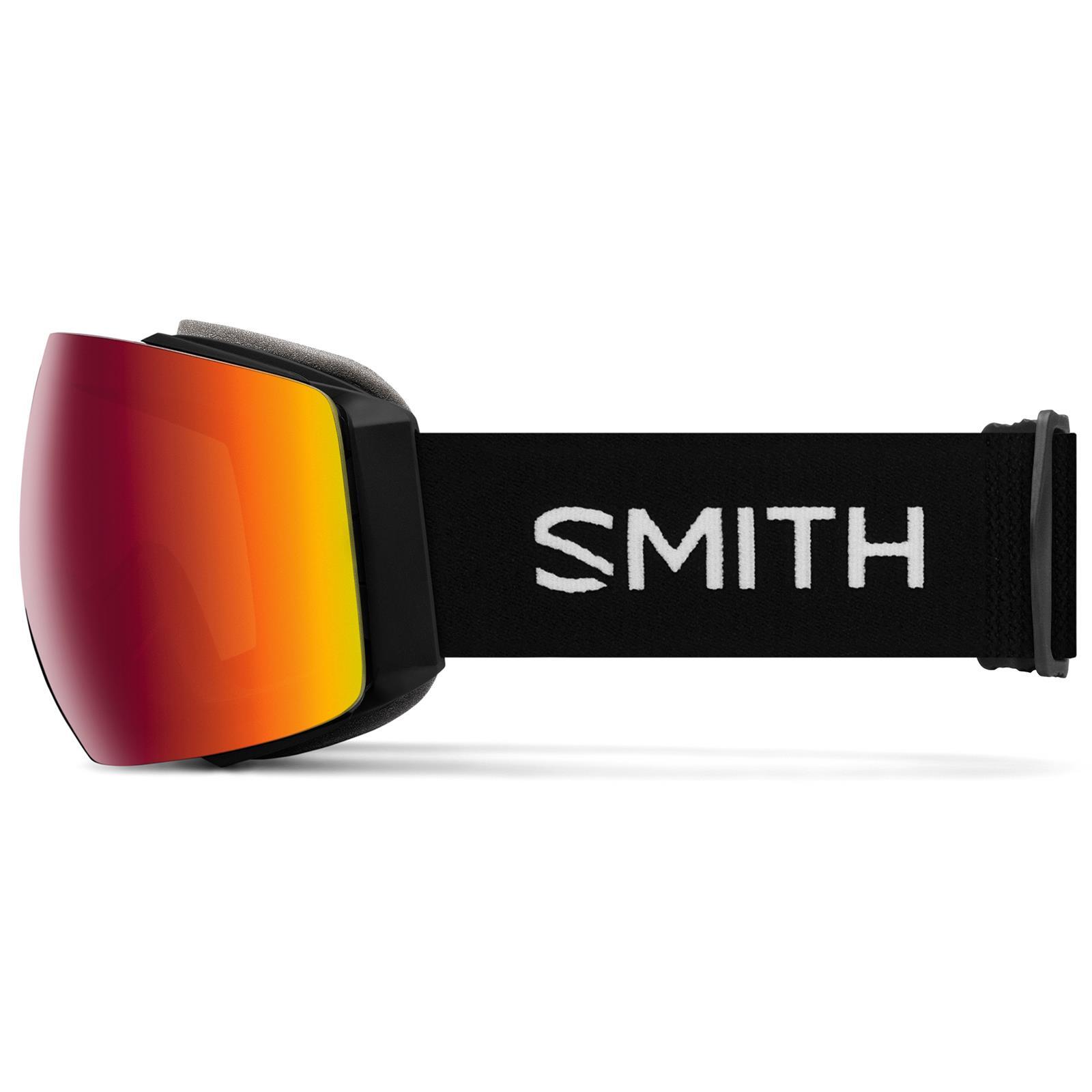 Mascarilla de esquí Smith I/O MAG Negro Chroma Sun Rojo Espejo 3/6