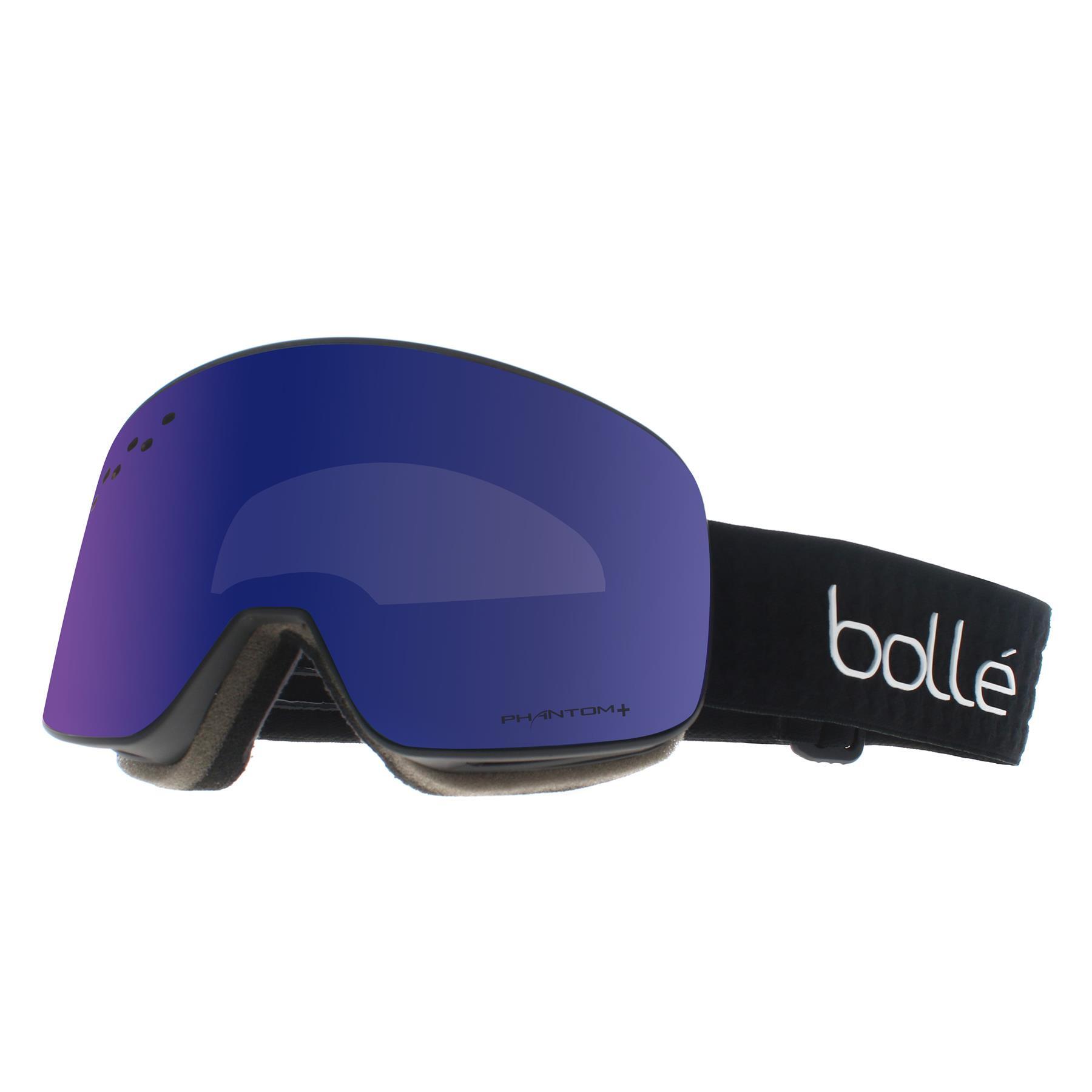 BOLLE Masque de ski NEVADA - couleur BLACK CROSS MATTE / ecran PHANTOM 1/3
